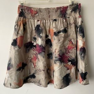 Very cute watercolor printed skirt!